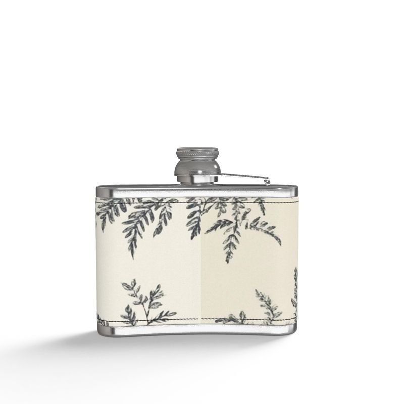 Leather-Wrapped Hip Flask