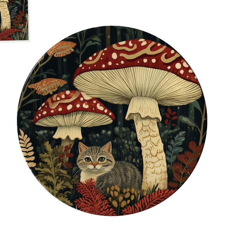 Ornate Forest Floor Porcelain Plate