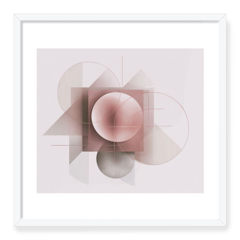 Œuvre encadrée Dusty Pink II 