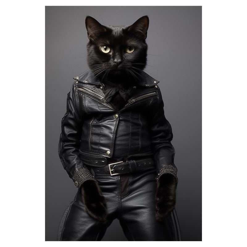 Kitty Leather Design – Art Print