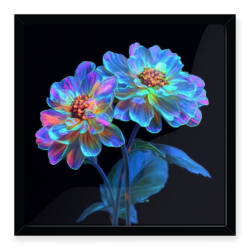 Fluoreszierende Blumen Serie I - V/II 