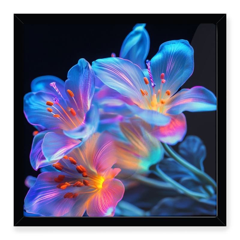 Fluoreszierende Blumen Serie I - V/III 