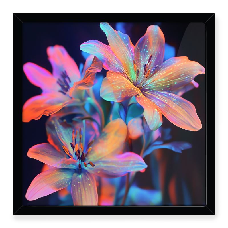 Fluoreszierende Blumen Serie I - V/V 