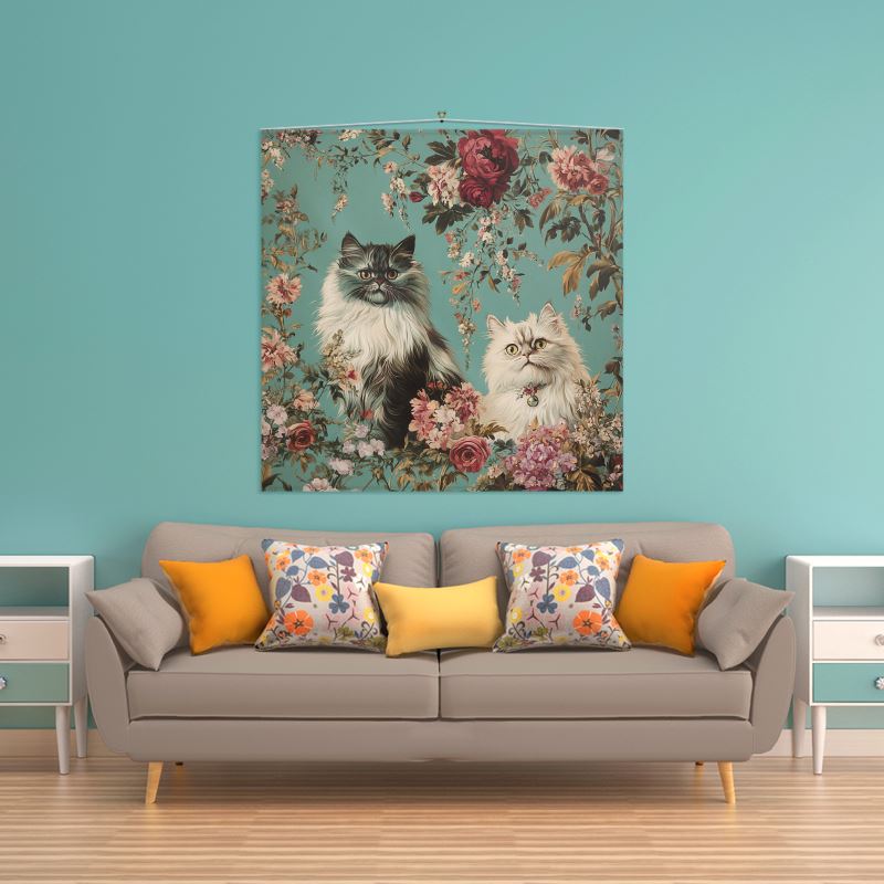 Pastel Cats Wall Hanging