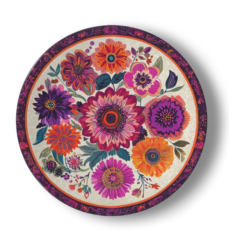 Rose Palette Porcelain Plate