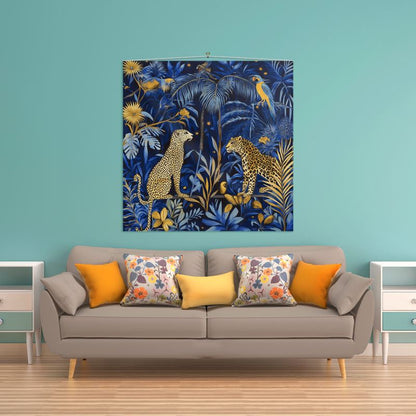 Blue Jungle Wall Hanging